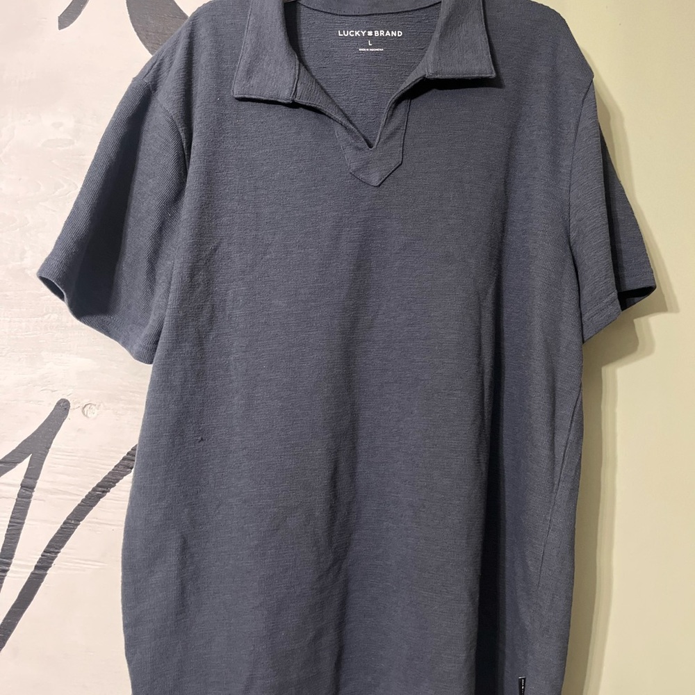 Lucky Brand Men's Dark Blue Polo Shirt - Picture 5 of 8